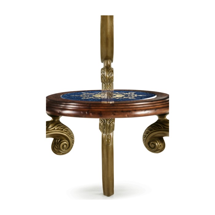 Lapis Blue Églomisé Side Table