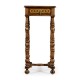 Rope twist walnut square side table (small)