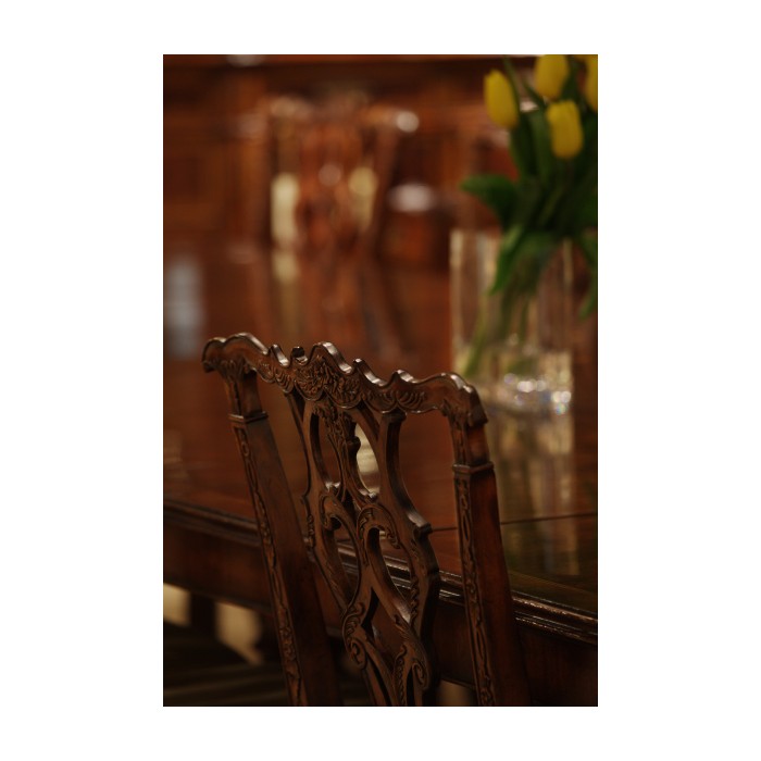 Chippendale Rococo Quatrefoil Arm Chair