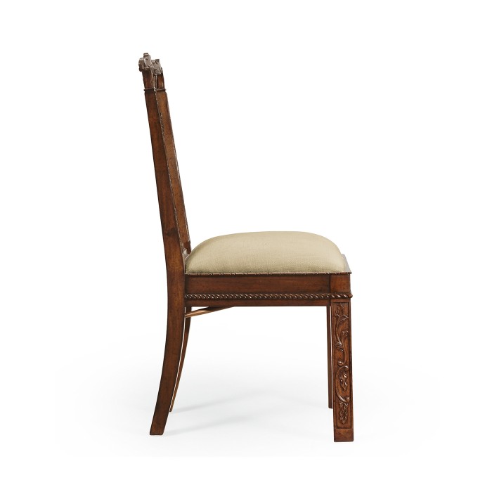 Chippendale Rococo Quatrefoil Side Chair