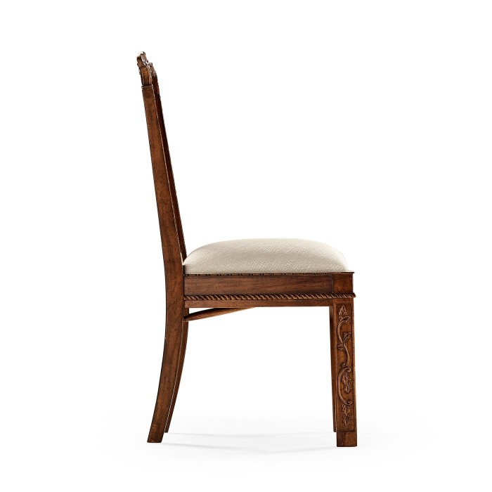 Chippendale Rococo Quatrefoil Side Chair