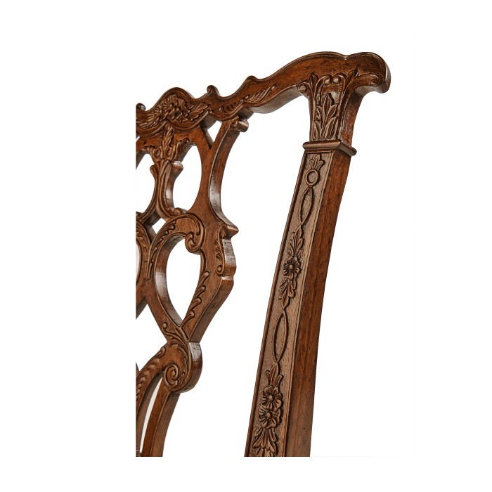 Chippendale Rococo Quatrefoil Side Chair