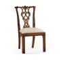 Chippendale Rococo Quatrefoil Side Chair