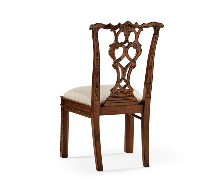 Chippendale Rococo Quatrefoil Side Chair
