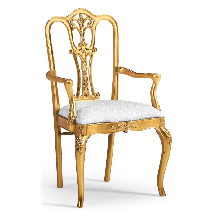 Gilded 18th Century Dining Arm Chair