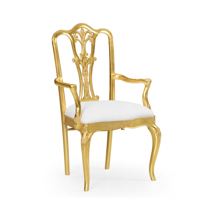 Gilded 18th Century Dining Arm Chair