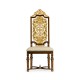 Jacobean Style Gilt Walnut Side Chair