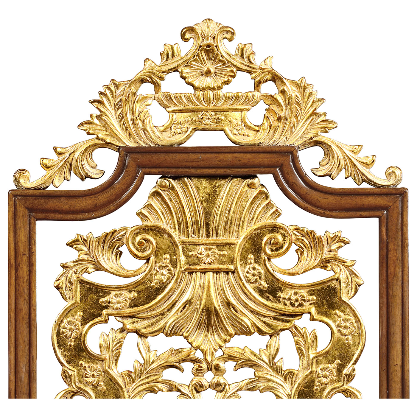 Jacobean Style Gilt Walnut Side Chair