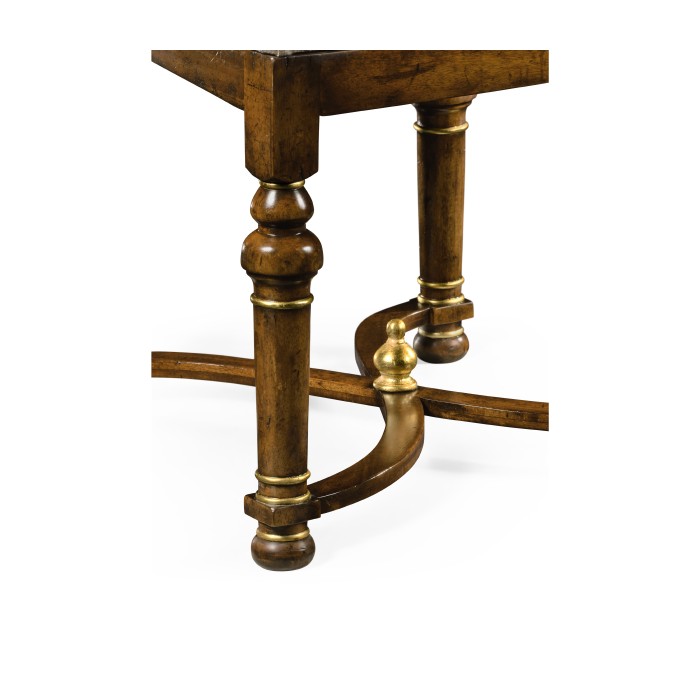 Jacobean Style Gilt Walnut Side Chair