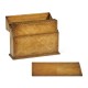 Rectangular Walnut Rope Twist Placemat Box