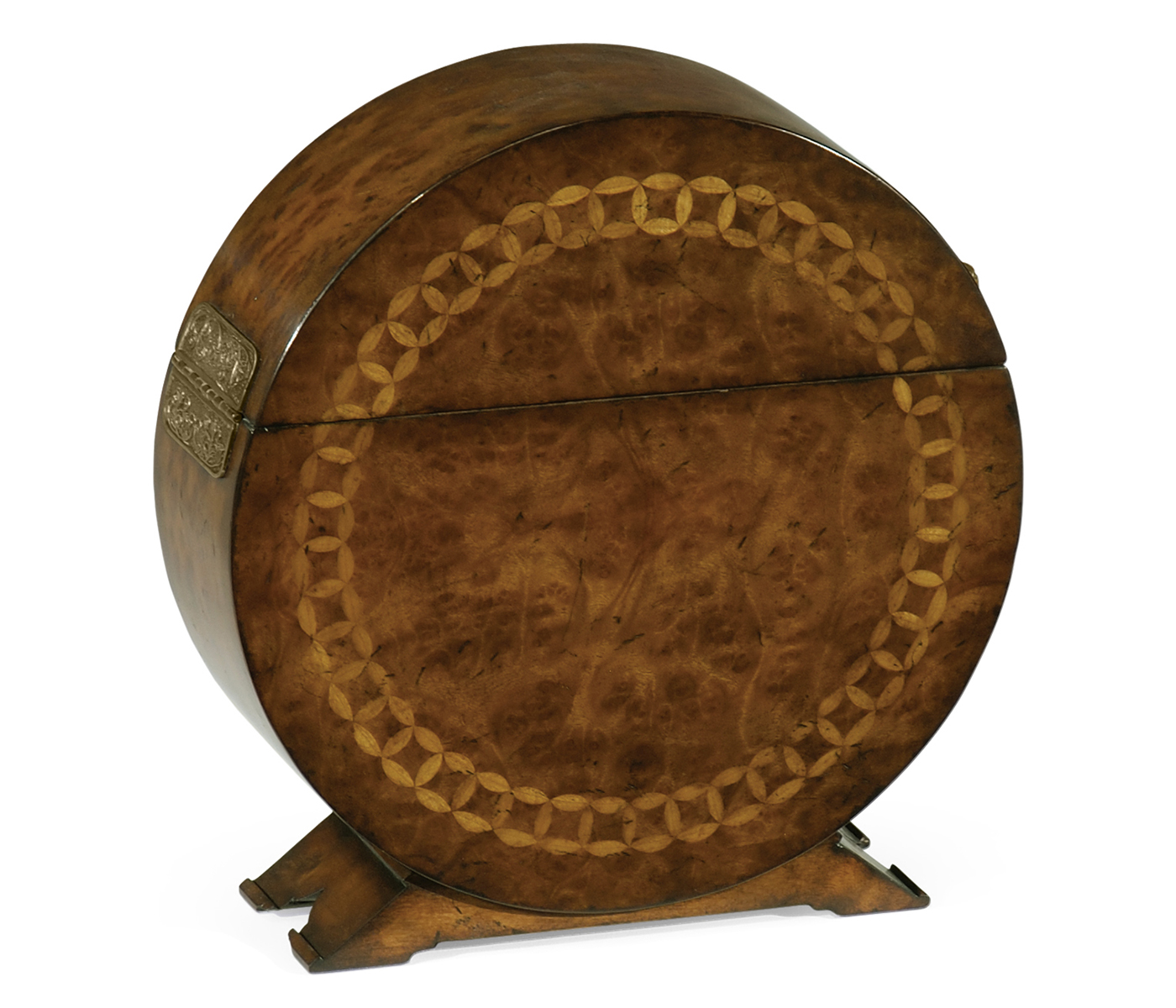 Circular Walnut & Circular Inlay Placemat Box