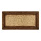 Distressed walnut six drawer chest with square brass handles