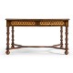 Circle inlay square coffee table