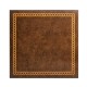 Circle inlay square coffee table