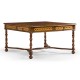 Circle inlay square coffee table