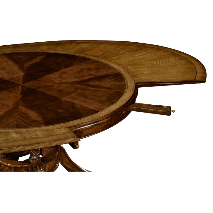 Mahogany Round to Oval Dining Table 53