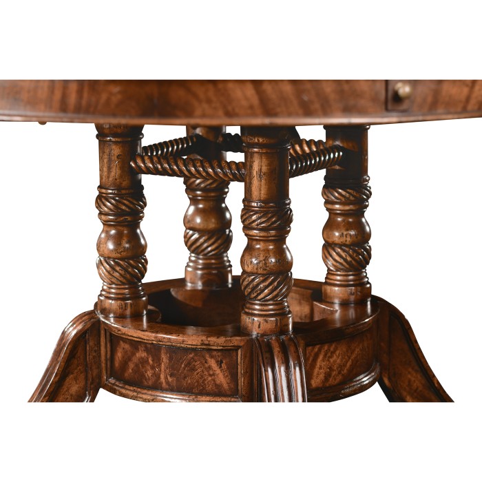Mahogany Round to Oval Dining Table 53