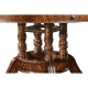 Mahogany Round to Oval Dining Table 53