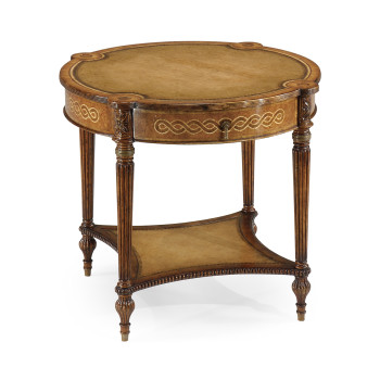 Rope twist round side table