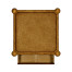 Rope veneered square side table