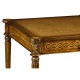 Rope veneered square side table