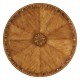 Satinwood Pedestal Dining Table with Placemats 62