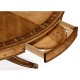 Satinwood Pedestal Dining Table with Placemats 62