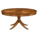 Satinwood Pedestal Dining Table with Placemats 62