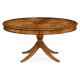 Satinwood Pedestal Dining Table with Placemats 62