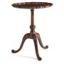 Large Mahogany "Piecrust" Lamp Table
