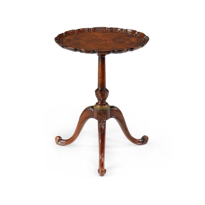 Small Piecrust Lamp Table