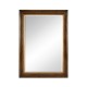 Plain walnut rectangular mirror with gilt inset