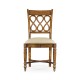 Rope twist veneer open back chair (Side)