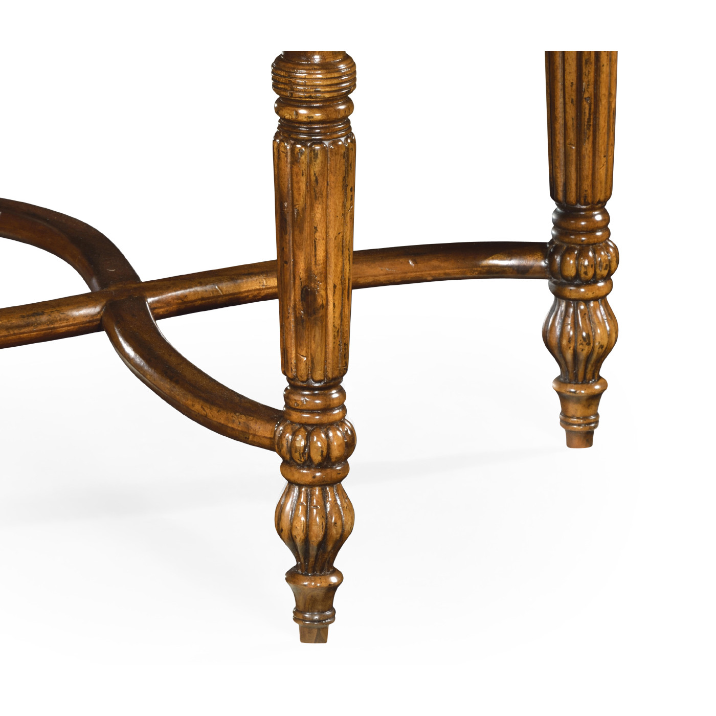 Rope twist veneer open back chair (Side)