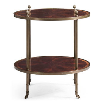 Brass Mounted Serving Table