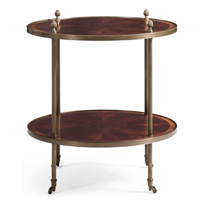 Brass Mounted Serving Table