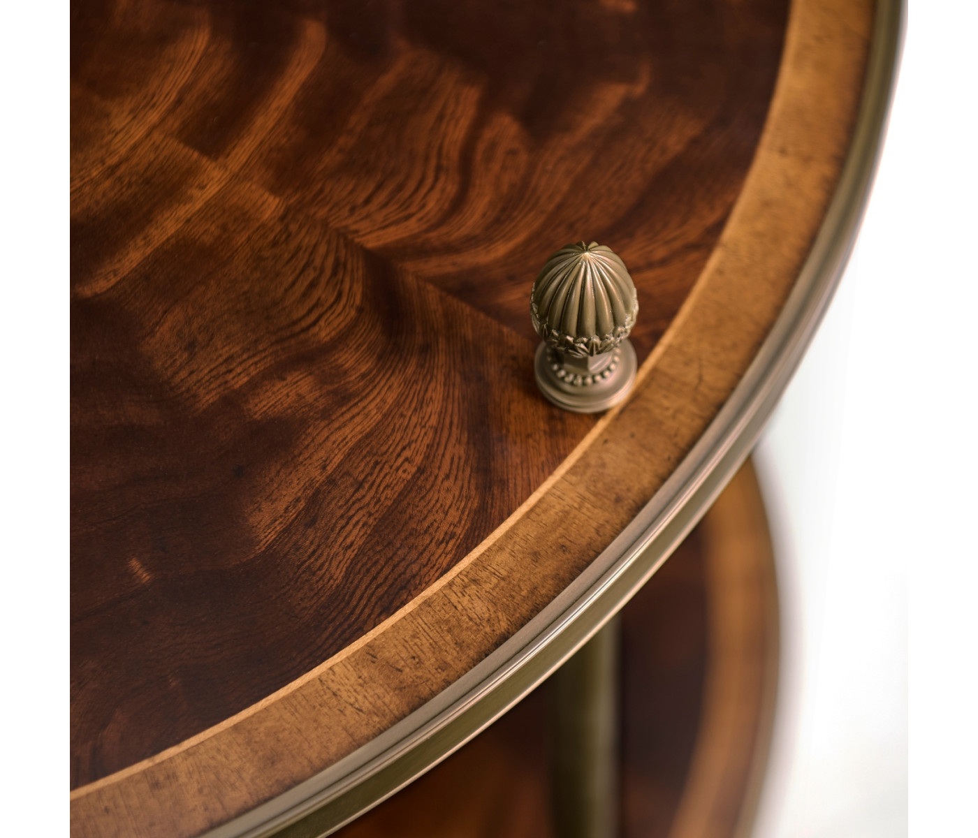 Brass Mounted Serving Table