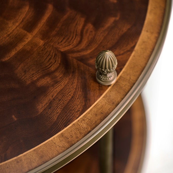Brass Mounted Serving Table