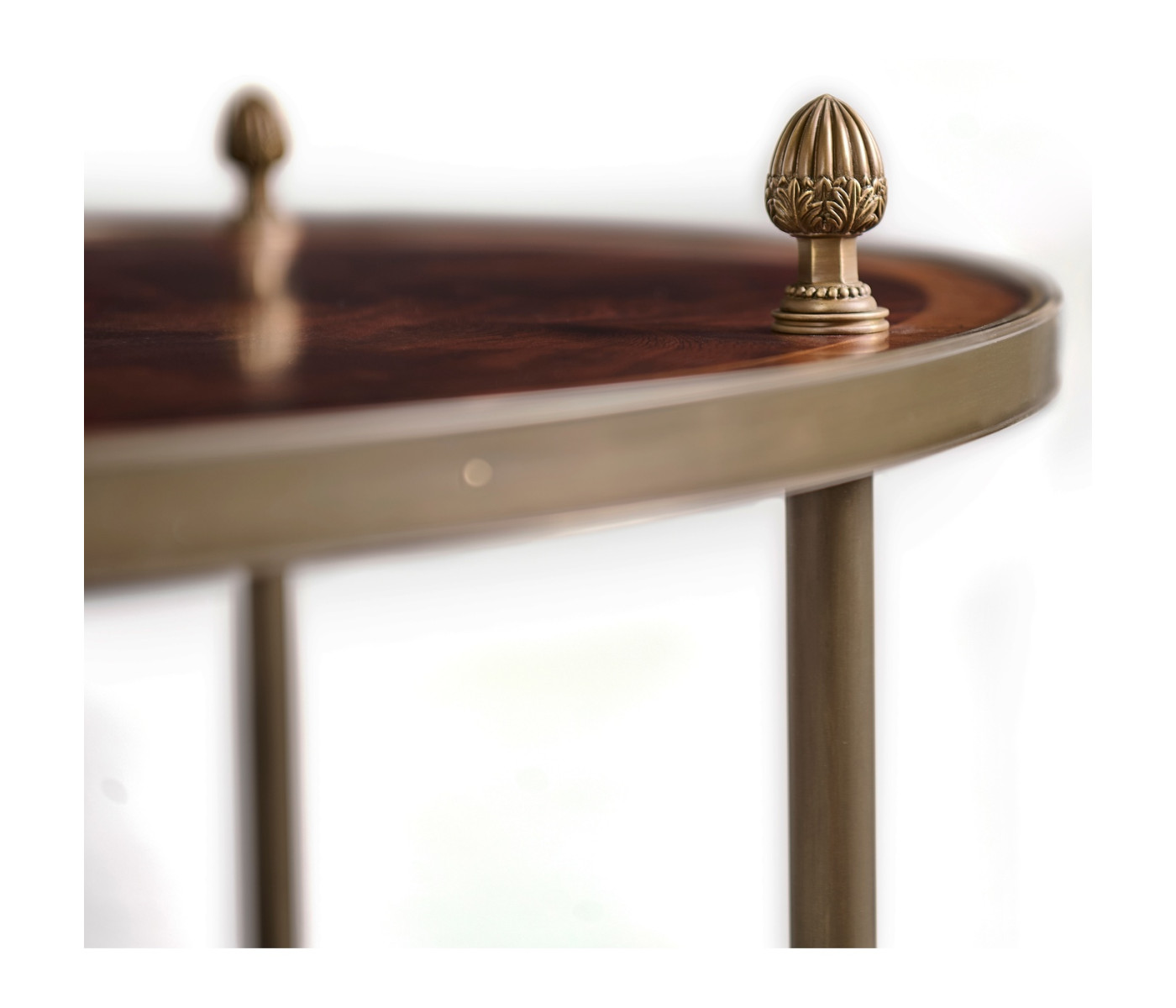 Brass Mounted Serving Table