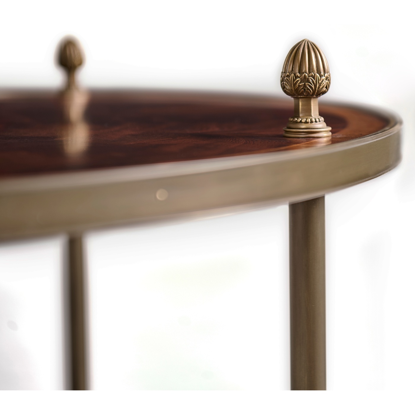 Brass Mounted Serving Table