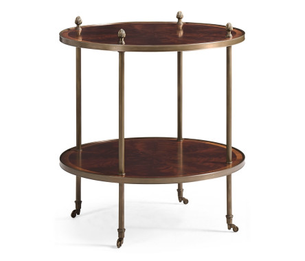 Brass Mounted Serving Table