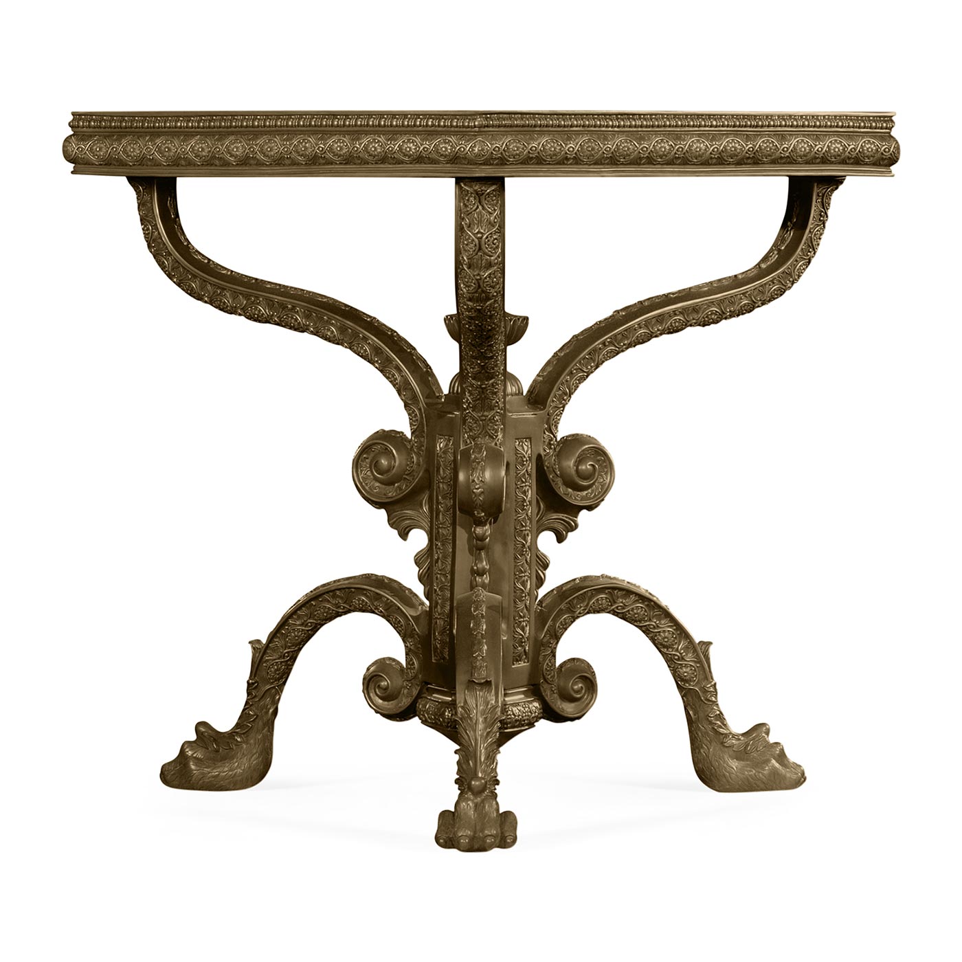 Baroque Brass Centre Table