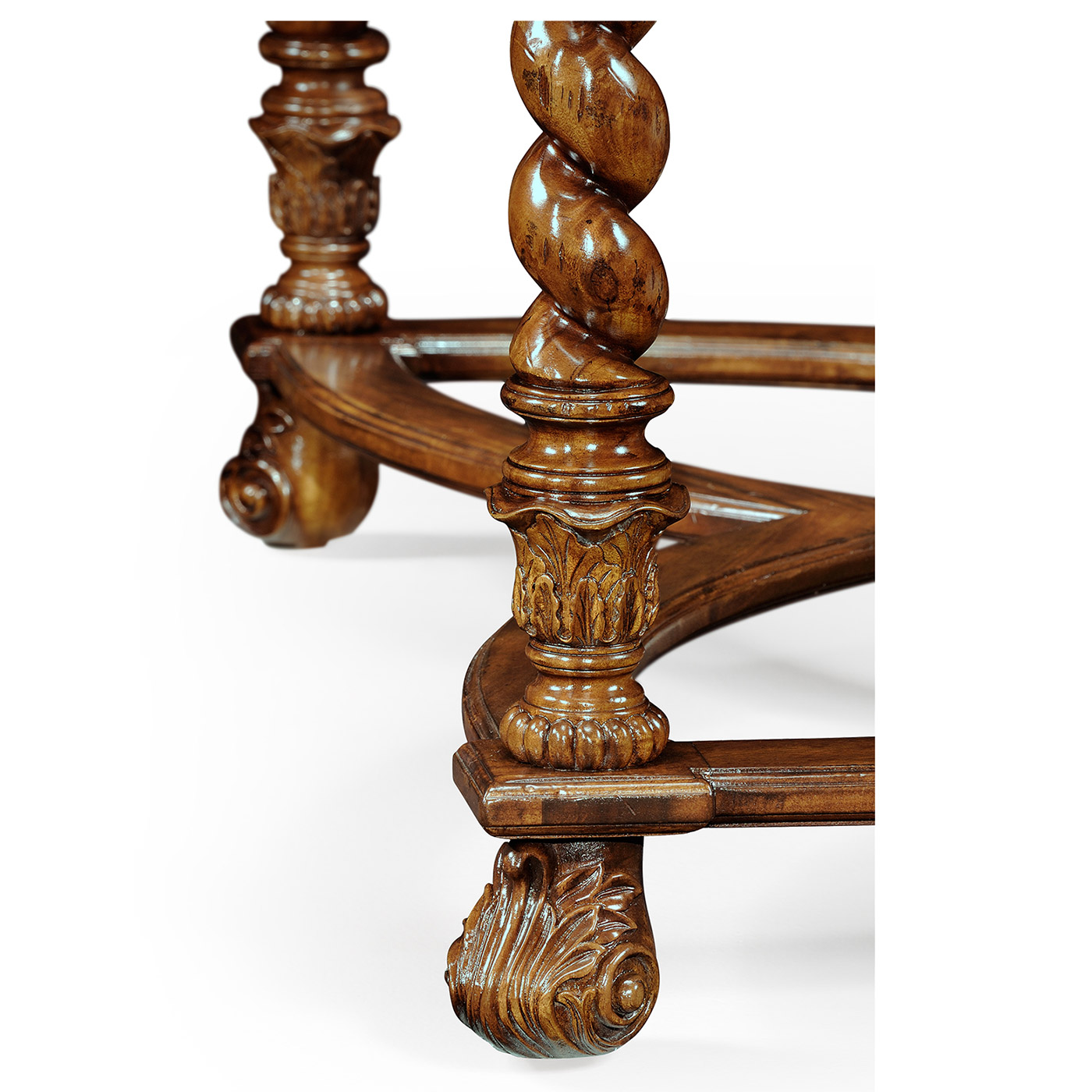 Square oyster coffee table glass top (40