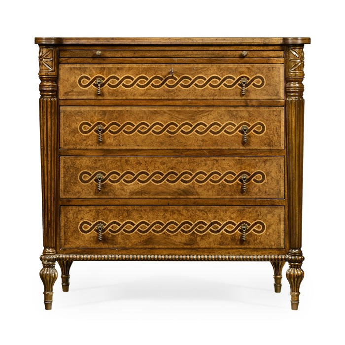 Rope twist chest of drawers