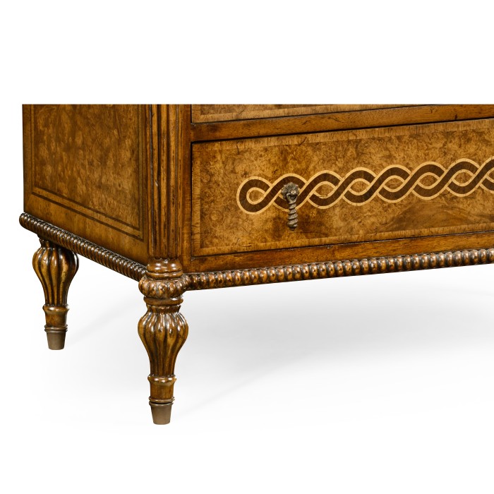 Rope twist chest of drawers