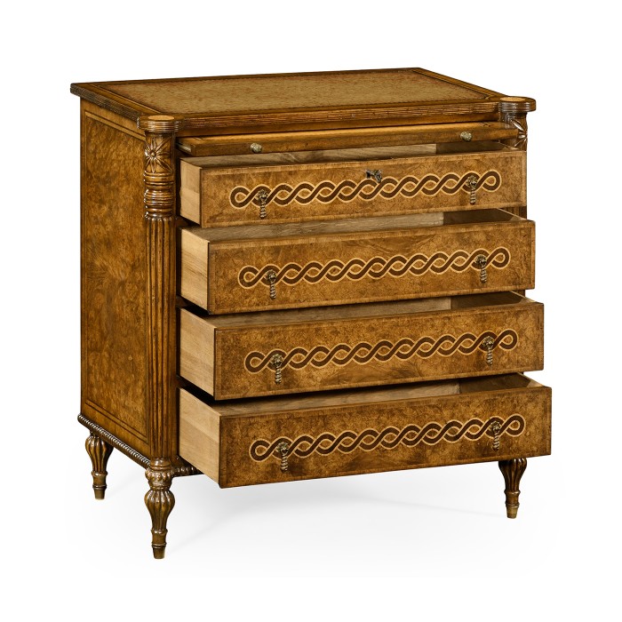 Rope twist chest of drawers