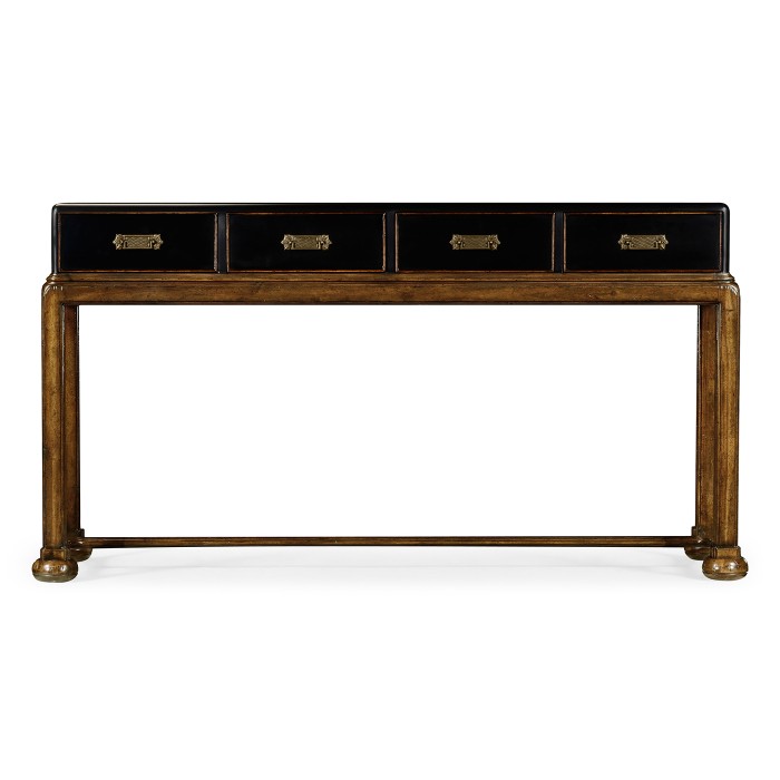 Black painted console (no butterflies)