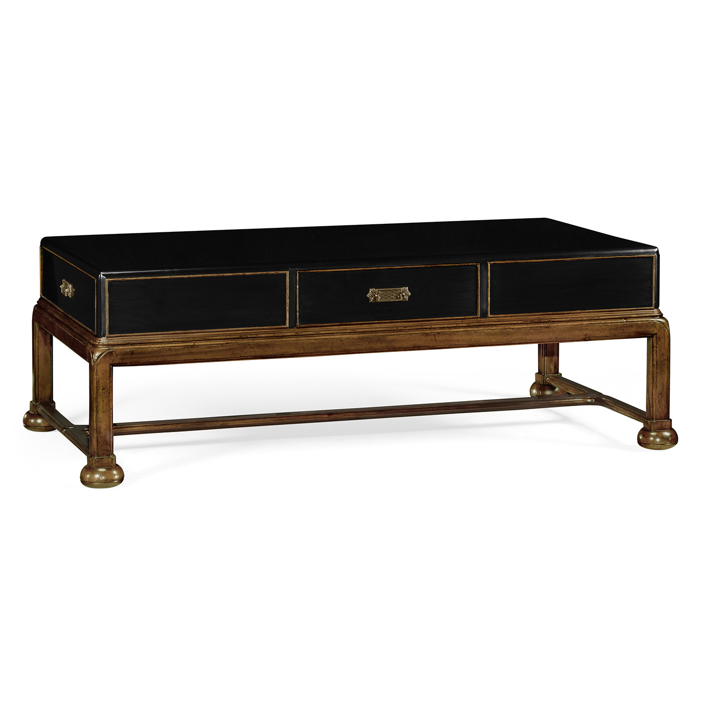 Black painted coffee table (no butterflies)