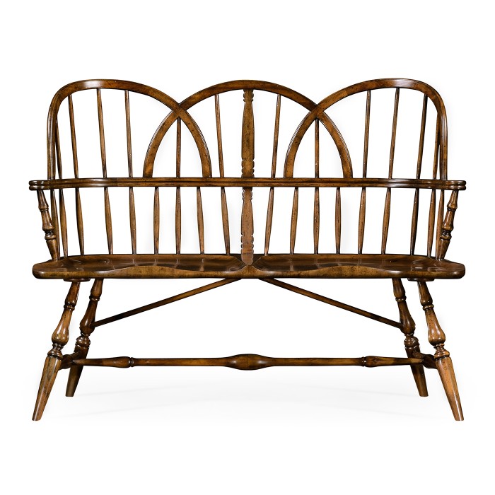 Windsor two seat bench