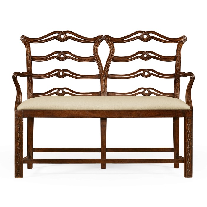 Chippendale Style Double Bench